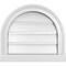Ekena Millwork Round Top Surface Mount PVC Gable Vent: Functional, w/ 2"W x 2"P Brickmould Sill Frame, 18"W x 16"H GVPRT18X1603SF - alternate 1